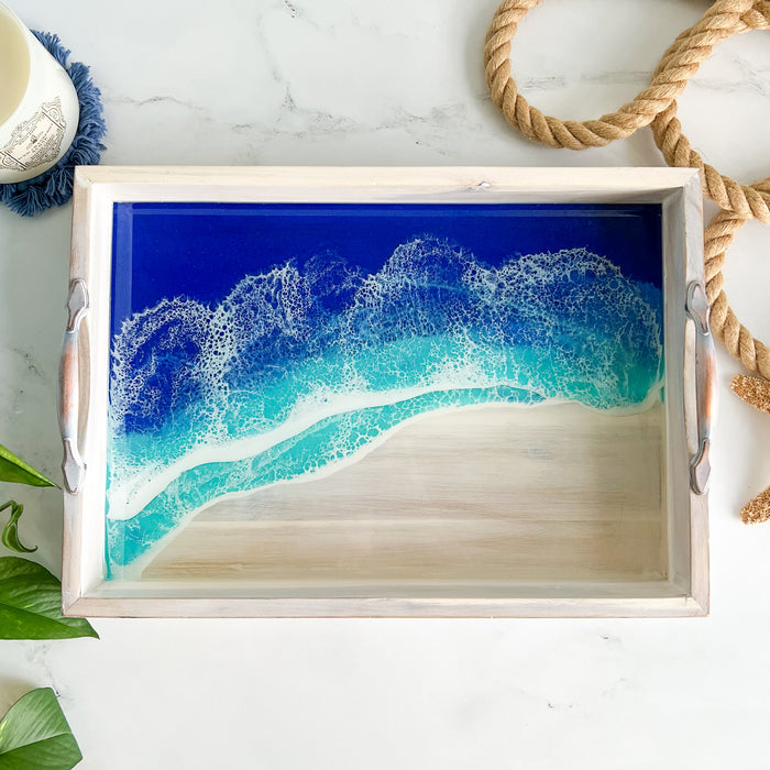 White Coastal Tray