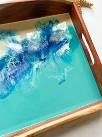 Live Edge Abstract Tray