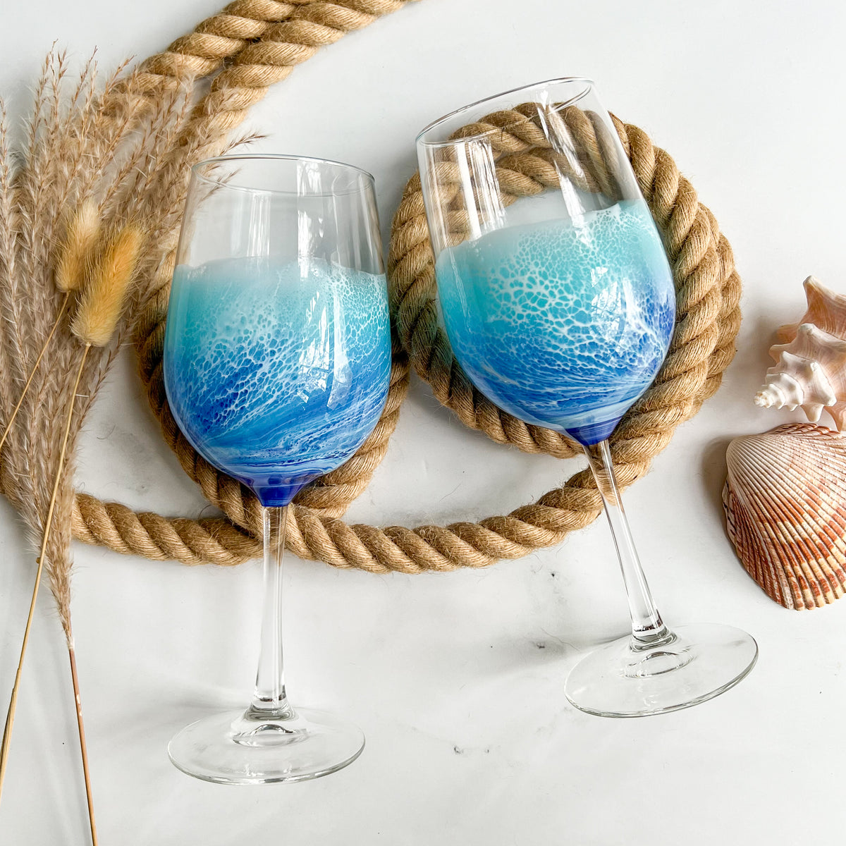 Ocean Wine Glasses