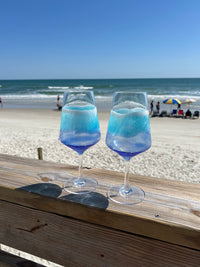 Poolside Wine Glasses