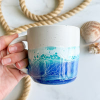 Morning Waves Coffee Mug (White Speckle)