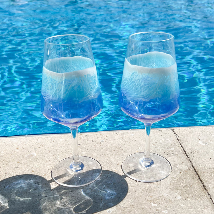 Poolside Wine Glasses