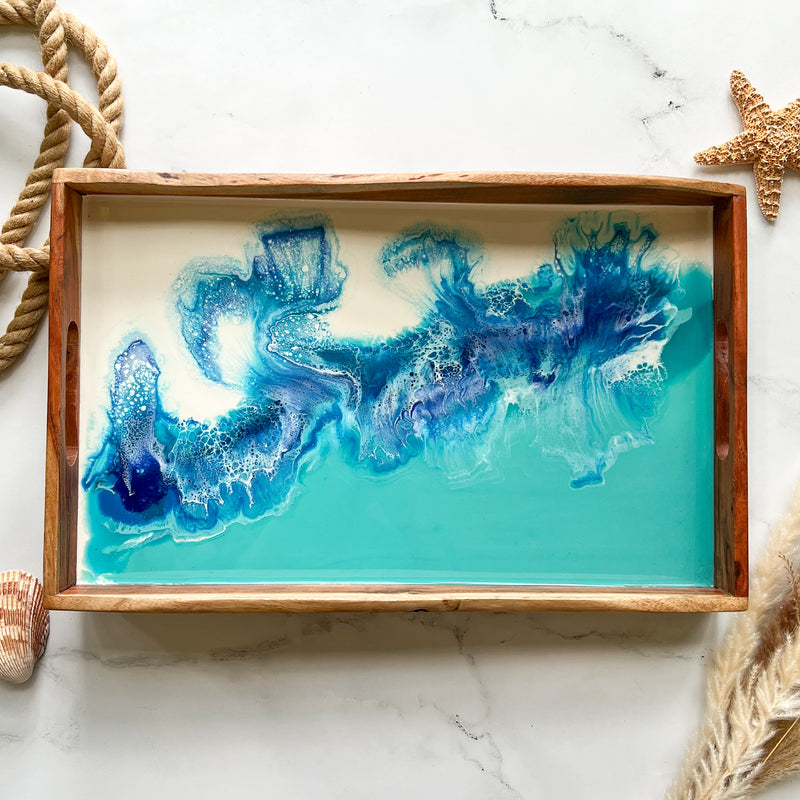 Live Edge Abstract Tray
