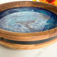 Ocean Waves Turntable Whale