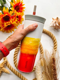 Sunset Waves Owala 24oz Water Bottle