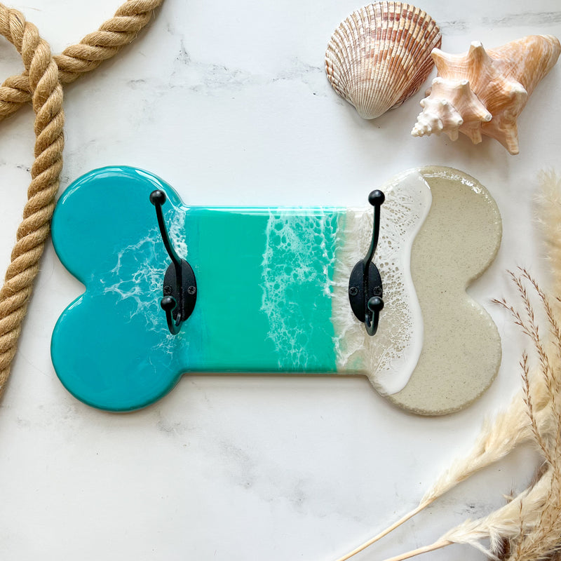 Dog Leash Holder - Teal
