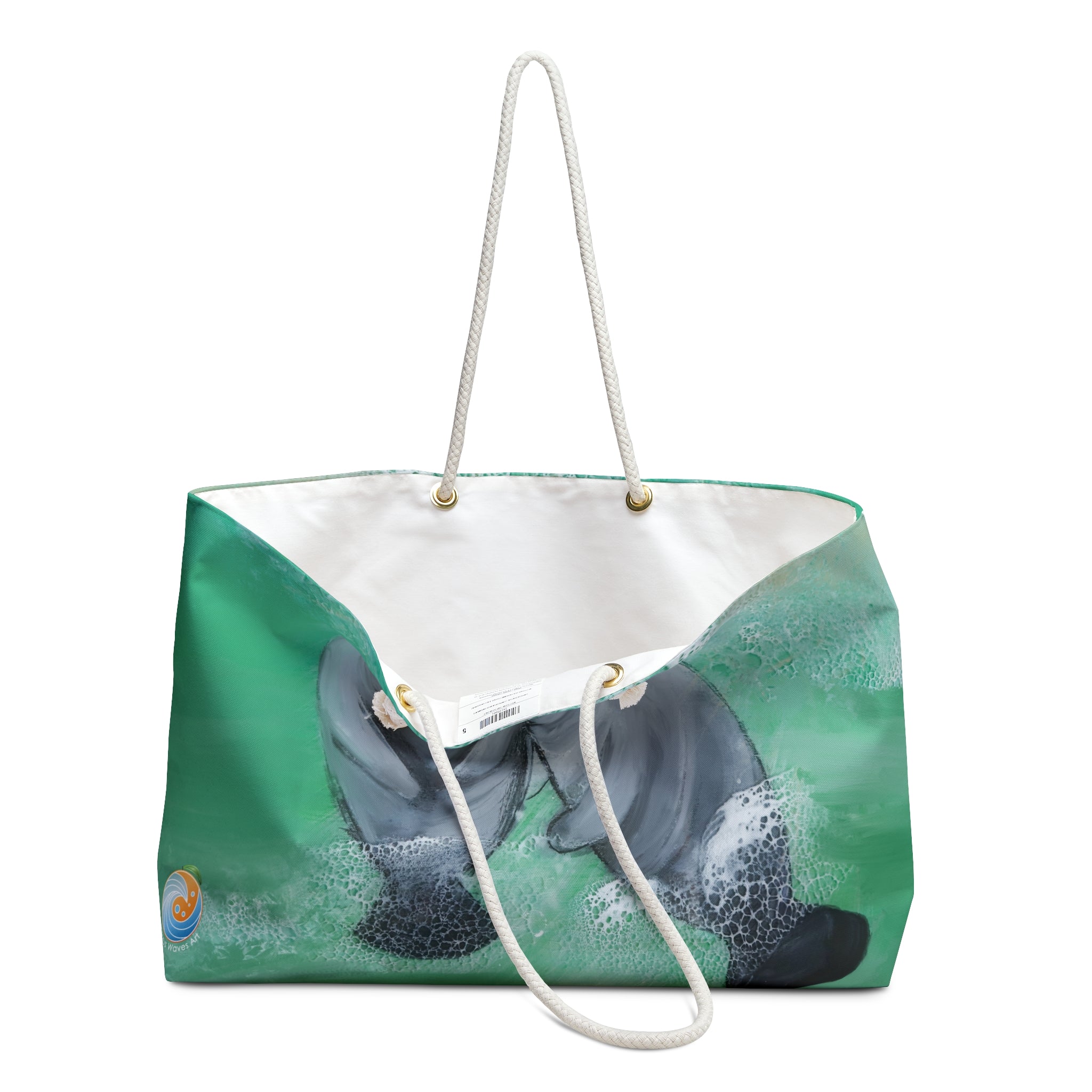 Manatee Large Tote Bag – Citrus Waves Art