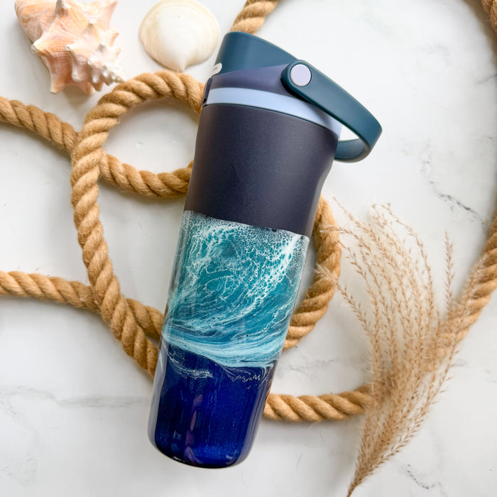 Ocean Waves Sea Captain Owala Sway 30oz Water Bottle