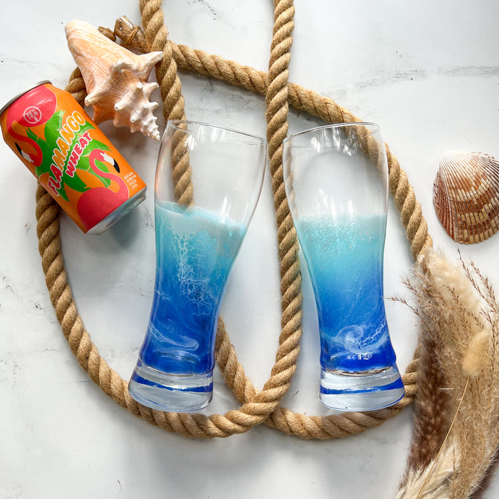 Ocean Waves Beer Glasses