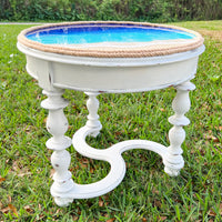 New Smyrna Beach White Distressed Table