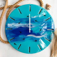 Circling Sharks Clock - 16in