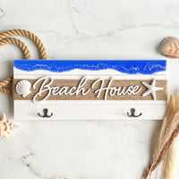Beach House Key Holder - Blue