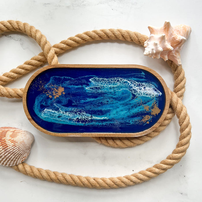 Abstract Ocean Valet Tray