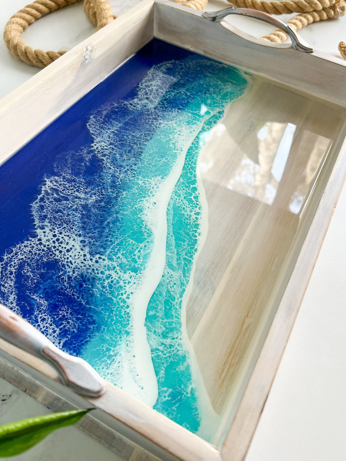 White Coastal Tray