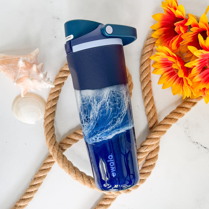 Ocean Waves Sea Captain Owala Sway 30oz Water Bottle