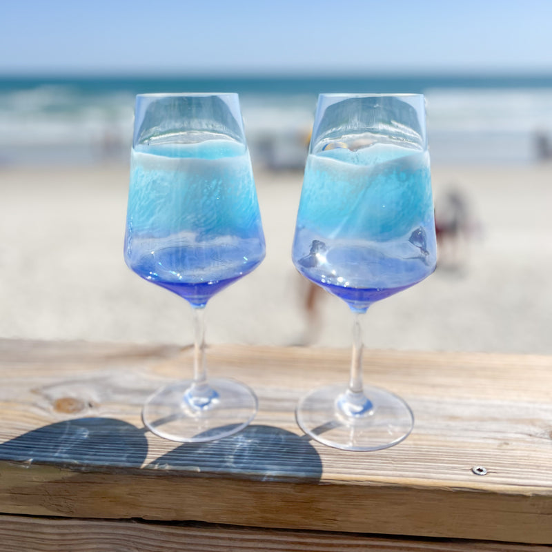 Poolside Wine Glasses