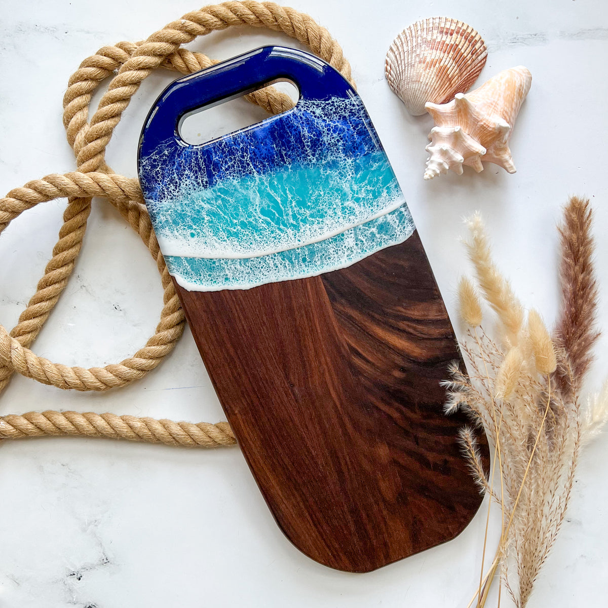 Walnut Charcuterie Board with Handle