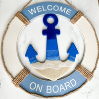 'Welcome on Board' Anchor Sign