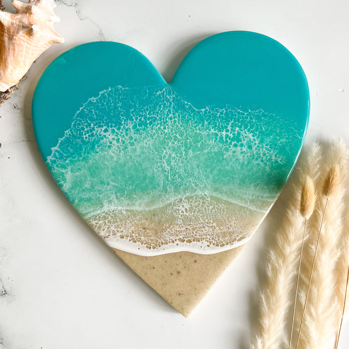Beachy Love Heart - Made with Real FL Sand