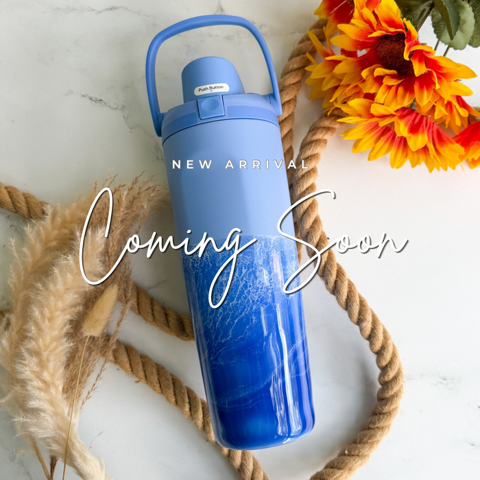 Ocean Waves Out of the Blue Owala Sway 30oz Water Bottle