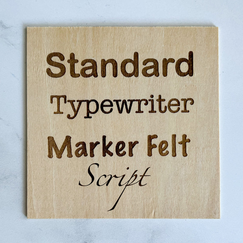 Custom Engraved Live Edge Wood Ornament