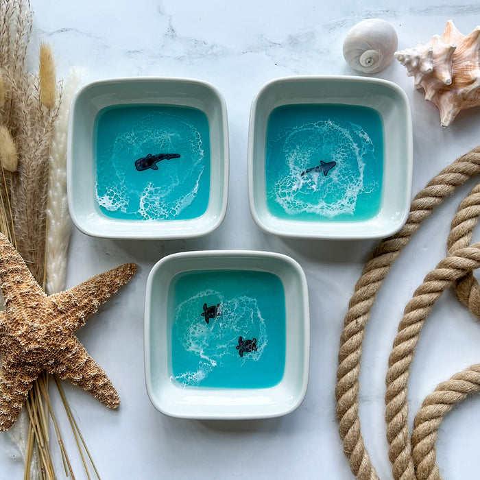 Ceramic Ocean Animal Trinket Bowl