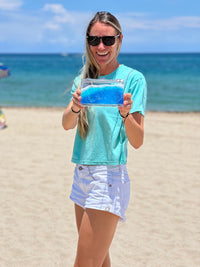 Beach Waves Acrylic Stadium Bag