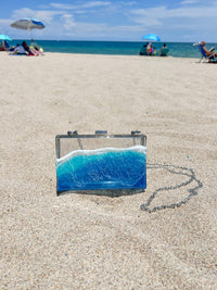 Beach Waves Acrylic Stadium Bag