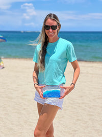 Beach Waves Acrylic Stadium Bag
