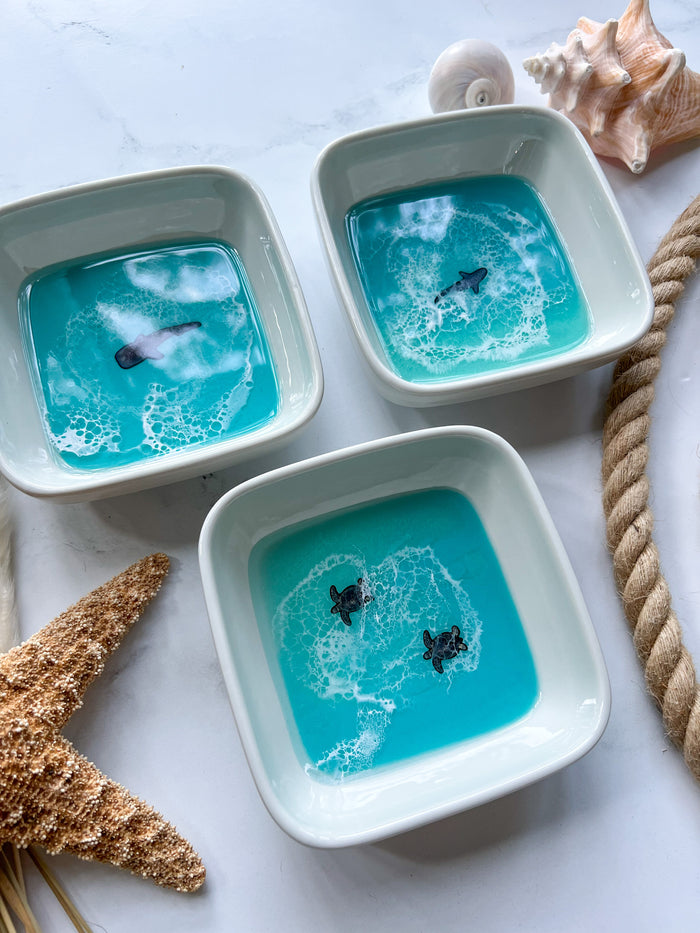 Ceramic Ocean Animal Trinket Bowl