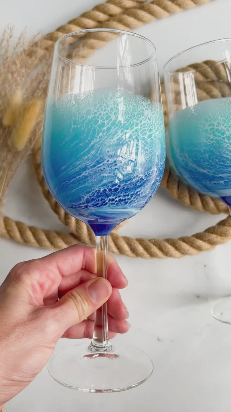 Ocean Wine Glasses