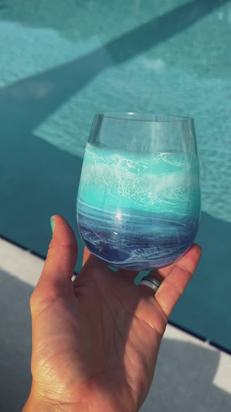 Poolside Stemless Wine Glasses