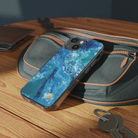Beachy Blues Clear Silicone Phone Case