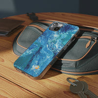 Beachy Blues Clear Silicone Phone Case
