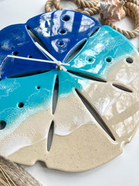 Sand Dollar Clock - Made with Real Florida Sand