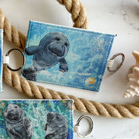 Manatee Keychain Wallet